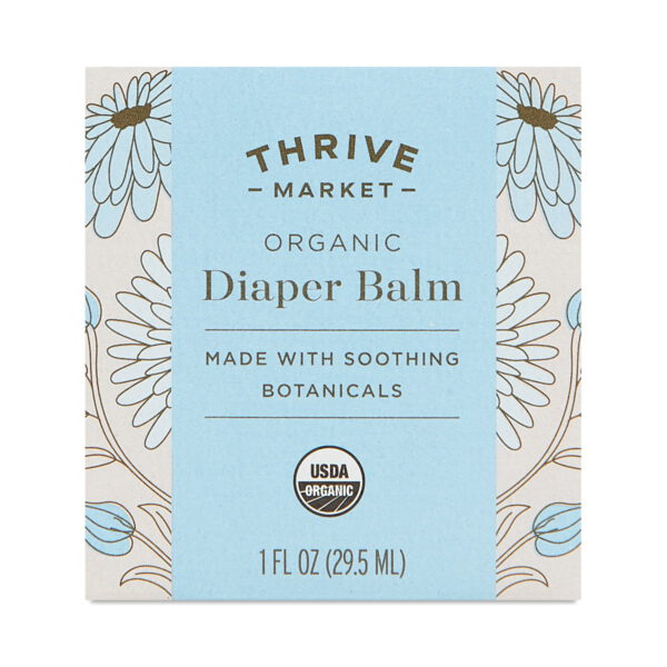 Thrive Market Organic Diaper Balm 1 oz glass jar