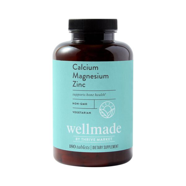 Wellmade Calcium Magnesium Zinc 180 vegetarian tablets