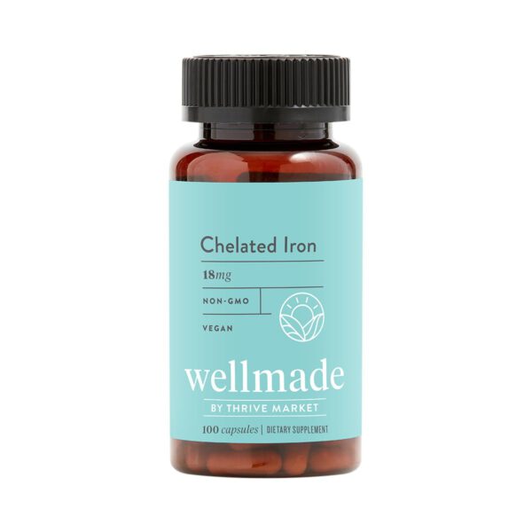 Wellmade Chelated Iron 100 vegan capsules