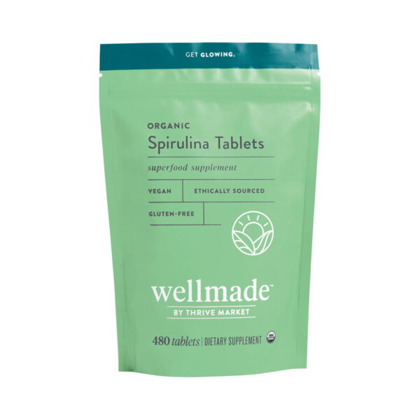 Wellmade Organic Spirulina Tablets 8 oz pouch