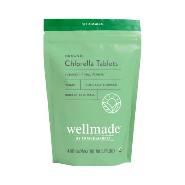 Wellmade Organic Chlorella Tablets 8 oz pouch