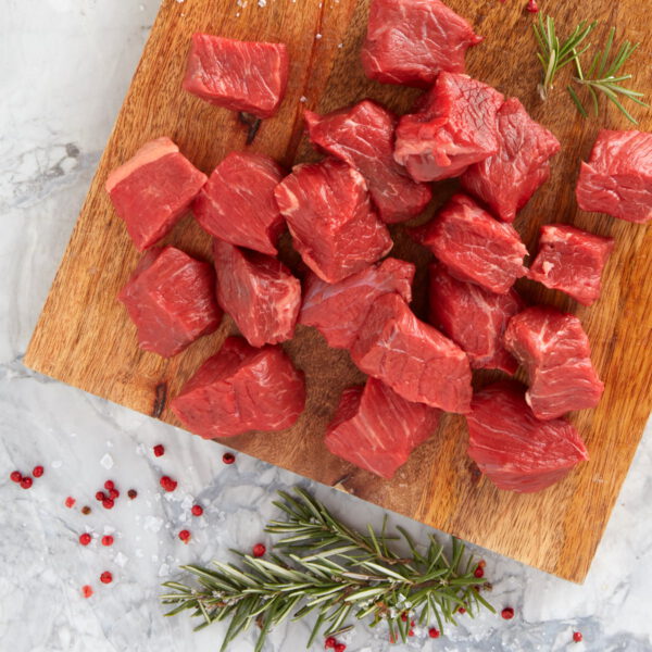 Thrive Market Grass-Fed Diced Beef for Stewing 1 lb Pack