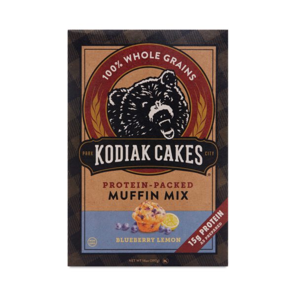 Kodiak Cakes Protein Packed Blueberry Lemon Muffin Mix 14 oz box