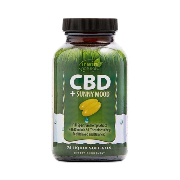 Irwin Naturals CBD + Sunny Mood 75 liquid soft-gels