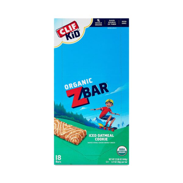 Clif Bar Zbar Iced Oatmeal Cookie  18 bars (1.27 oz each)