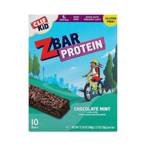 Clif Bar Z Bar Protein Chocolate Mint Bars 10 bars (1.27 oz each)