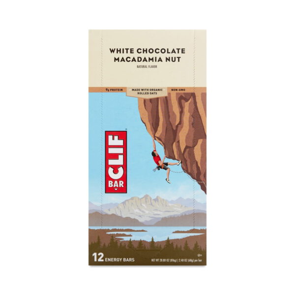 Clif Bar White Chocolate Macadamia Nut Bars 12 bars (2.4 oz each)