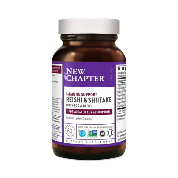 New Chapter Immune Support Reishi & Shiitake Mushroom Blend 60 capsules