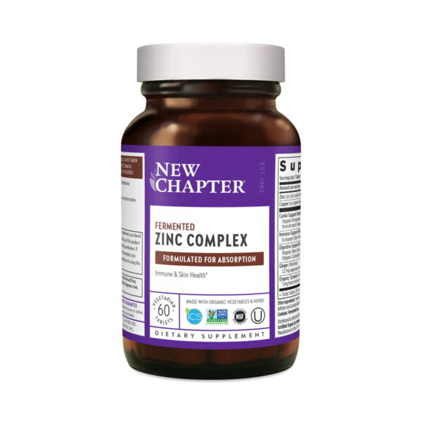 New Chapter Fermented Zinc Complex 60 tablets