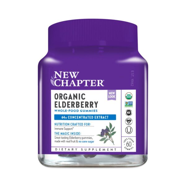 New Chapter Organic Elderberry Whole-Food Gummies 60 count