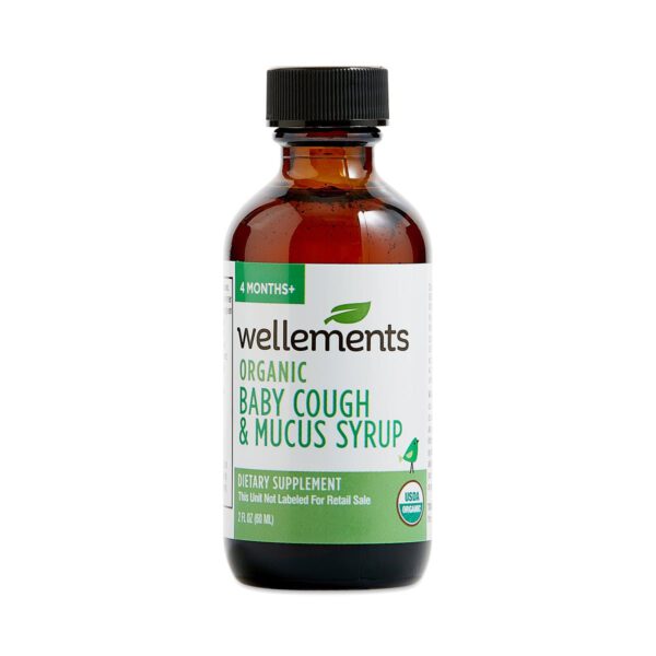 Wellements Organic Baby Cough & Mucus Syrup 2 fl oz bottle