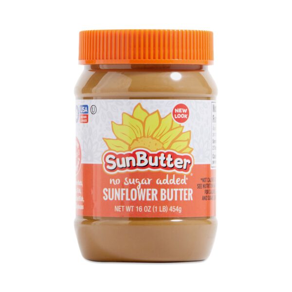 SunButter No Sugar Added Sunflower Butter 16 oz jar