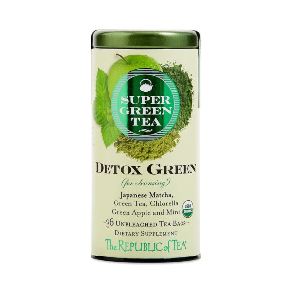 The Republic of Tea Organic Detox Green SuperGreen Tea 36 count