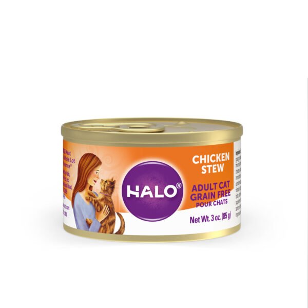 Halo Holistic Grain Free Wet Cat Food for Adult Cats