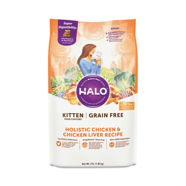 Halo Holistic Grain Free Dry Cat Food for Kittens