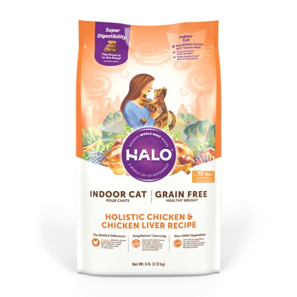 Halo Holistic Grain Free Dry Cat Food for Adult Cats