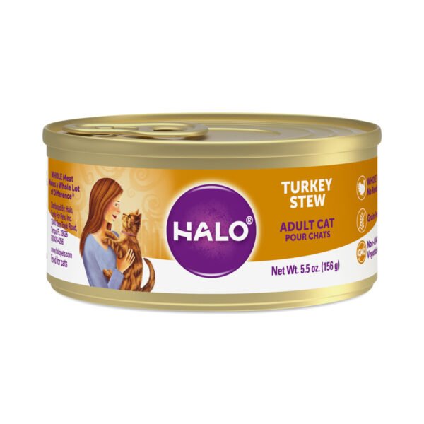 Halo Holistic Grain Free Wet Cat Food for Adult Cats