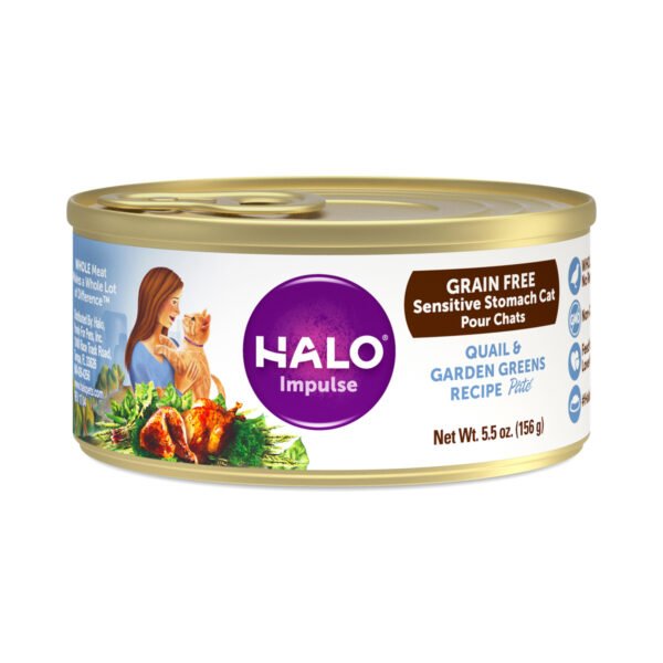 Halo Holistic Grain Free Wet Cat Food for Adult Cats