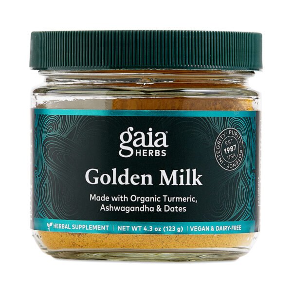 Gaia Herbs Golden Milk 4.3 oz jar