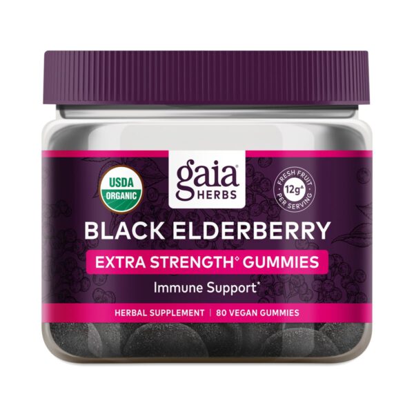 Gaia Herbs Black Elderberry Gummies