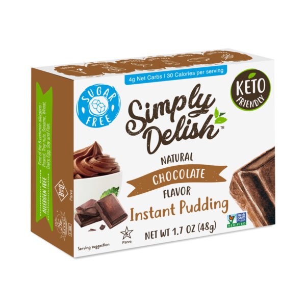 Simply Delish Chocolate Pudding 1.7 oz box