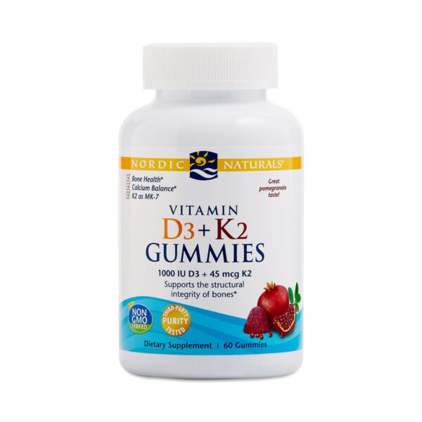 Nordic Naturals Vitamin D3 + K2 Gummies 60 gummies