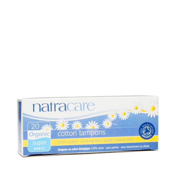 Natracare Super Tampons without Applicator 20 count per box