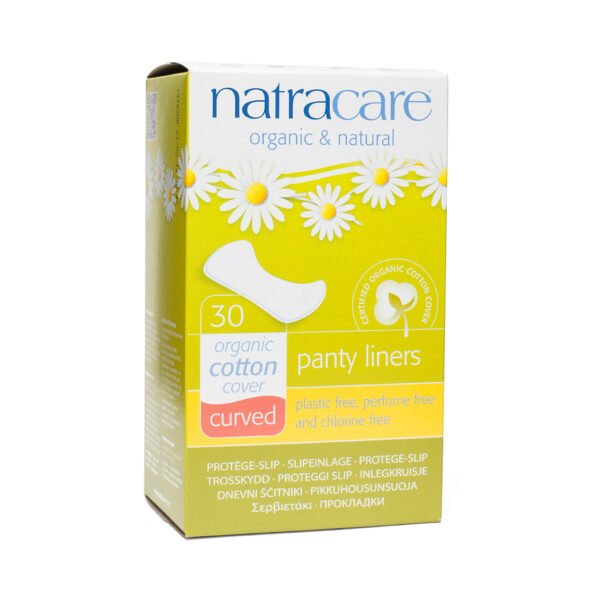 Natracare Curved Panty Liners 30 count per box