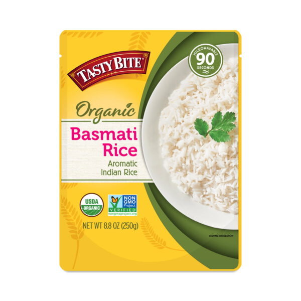 Tasty Bite Organic Basmati Rice 8.8 oz pouch