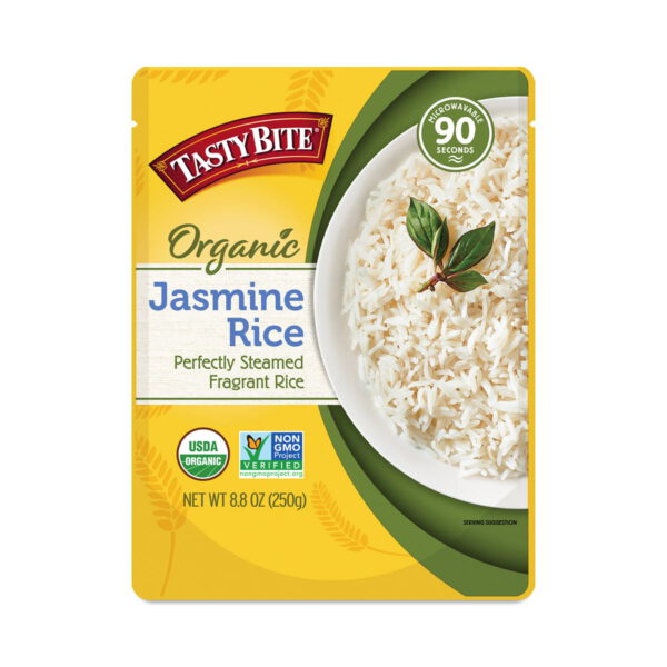 Tasty Bite Organic Jasmine Rice 8.8 oz pouch