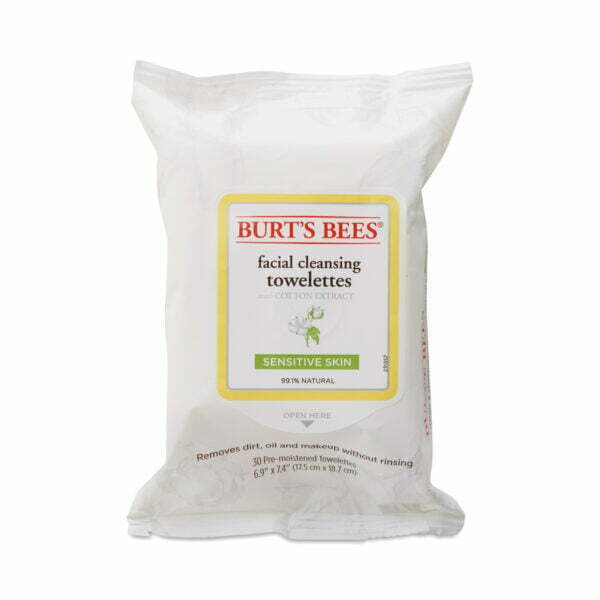 Burt's Bees Sensitive Facial Cleansing Towelettes  30 Count