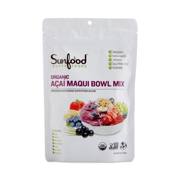 Sunfood Organic Acai Maqui Bowl Mix 6 oz bag