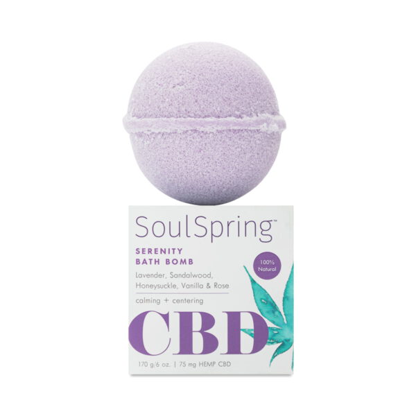 SoulSpring Serenity CBD Bath Bomb