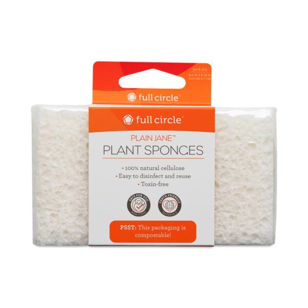 Full Circle Plain Jane Plant-Based Sponges 3 count