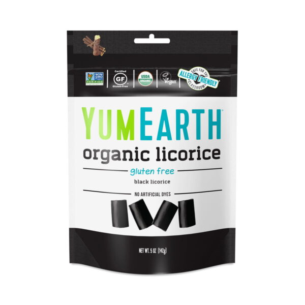 YumEarth Organic Black Licorice 5 oz pouch