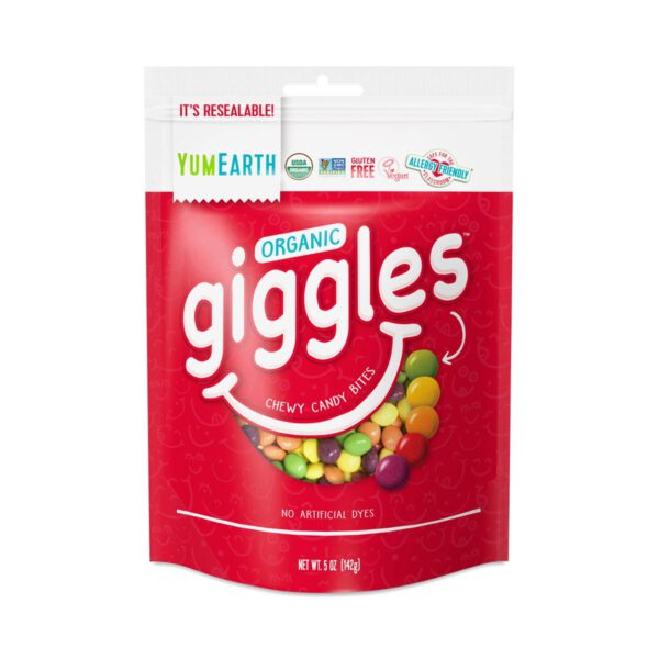 YumEarth Organic Giggles Candy Bites 5 oz pouch