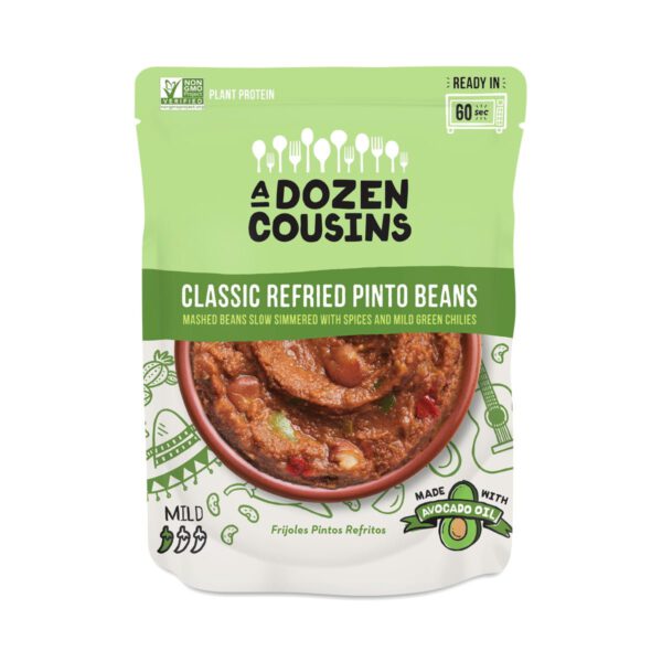 A Dozen Cousins Refried Pinto Beans 10 oz pouch