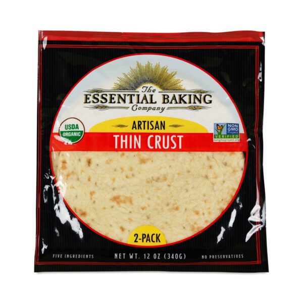 The Essential Baking Company Artisan Thin Crust Pizza 2 pack (10 inches each)