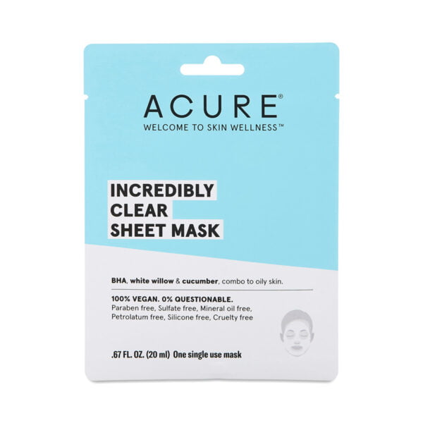 ACURE Incredibly Clear Sheet Mask 1 single-use mask