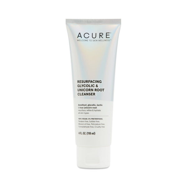 ACURE Resurfacing Glycolic + Unicorn Root Cleanser 4 fl oz bottle