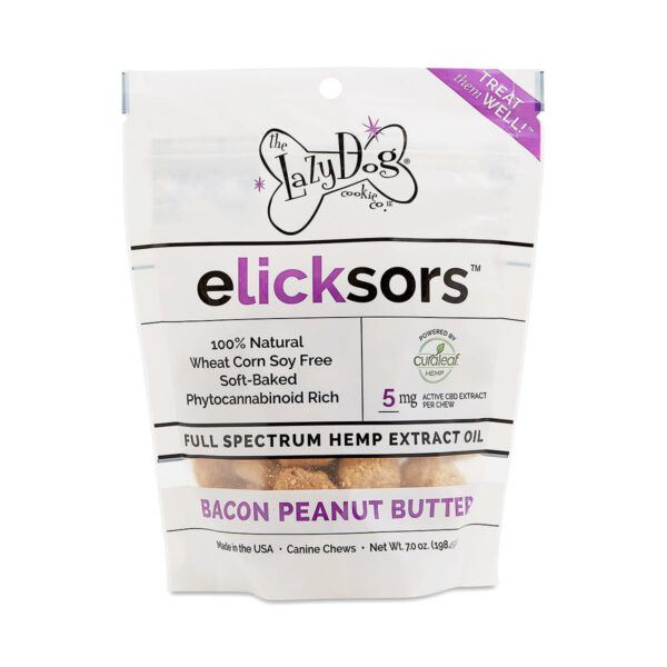 The Lazy Dog Cookie Co. Elicksors Hemp Extract Chews