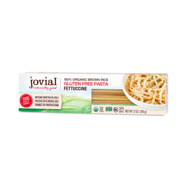 Jovial Organic Brown Rice Fettuccine 12 oz box