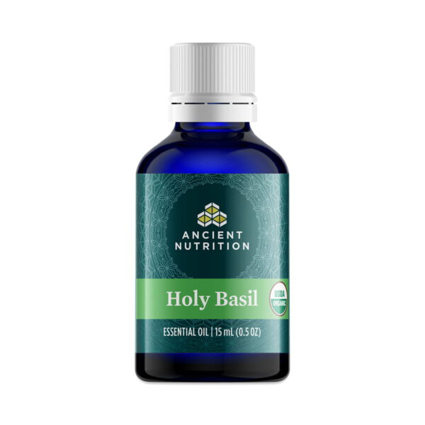 Ancient Apothecary Organic Holy Basil Essential Oil 0.5 fl oz bottle