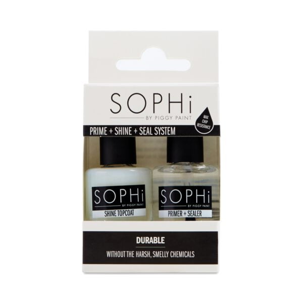 SOPHi Prime and Shine Seal System two .5 fl oz bottles