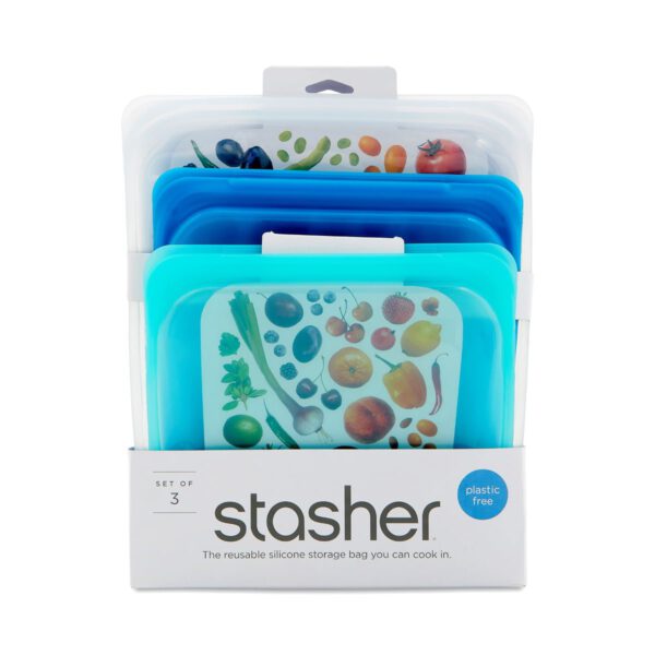 Stasher Reusable Half Gallon & Sandwich Bundle