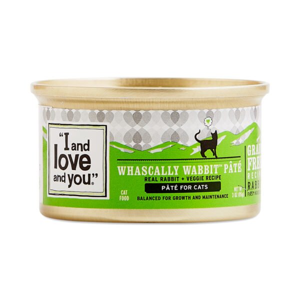 I and love and you Canned Cat Food - Whascally Wabbit Recipe 3 oz can