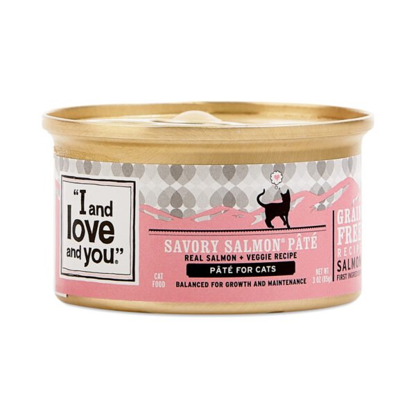 I and love and you Canned Cat Food - Savory Salmon Pâté 3 oz can