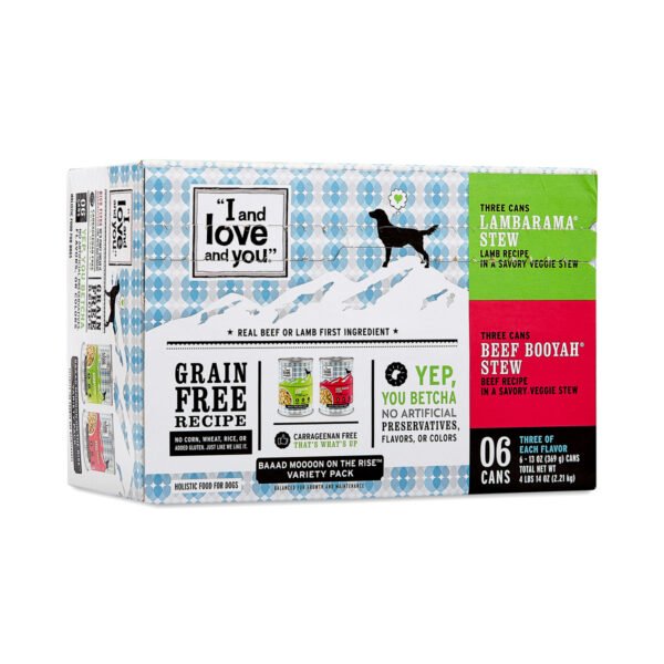 I and love and you Bad Moooon on the Rise Wet Dog Food Variety Pack 6 cans (13 oz each)