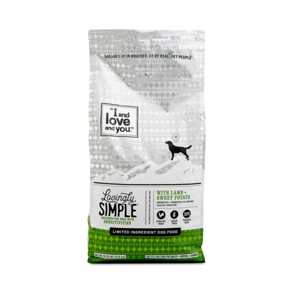 I and love and you Lovingly Simple Lamb & Sweet Potato Dog Food 10.25 lb bag