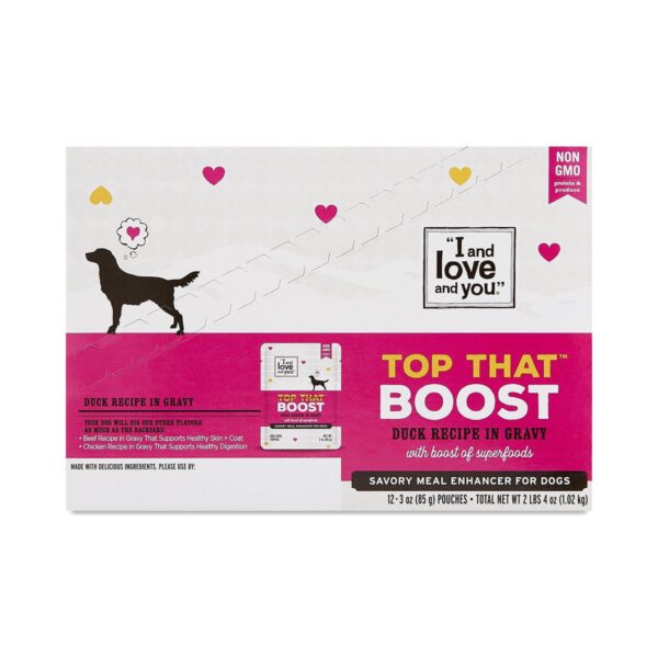 I and love and you Top That Boost Dog Food Meal Enhancers 12 pouches (3 oz each)